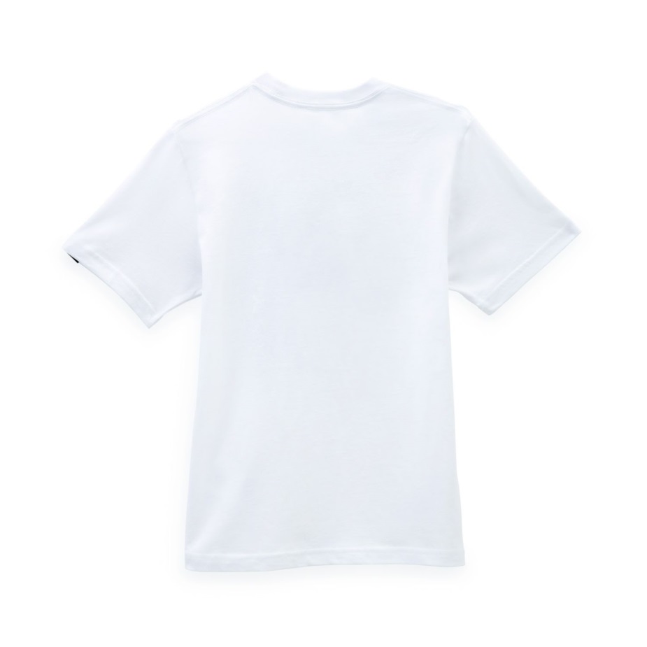 μπλουζάκι μπλουζάκι κουτί εμπριμέ βανς αγόρια (8-14 ετών) λευκό