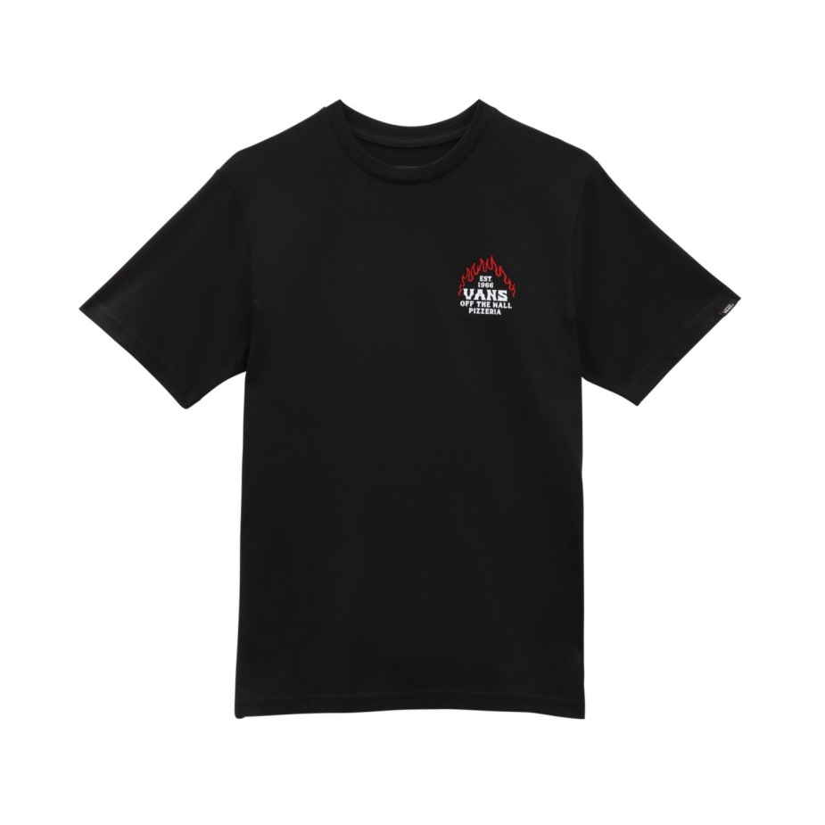μπλουζάκι πιτσαρίας για αγόρια Vans (8-14 ετών) μαύρο