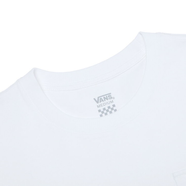 μπλουζάκι τσέπη με δαχτυλίδι βαν λευκό