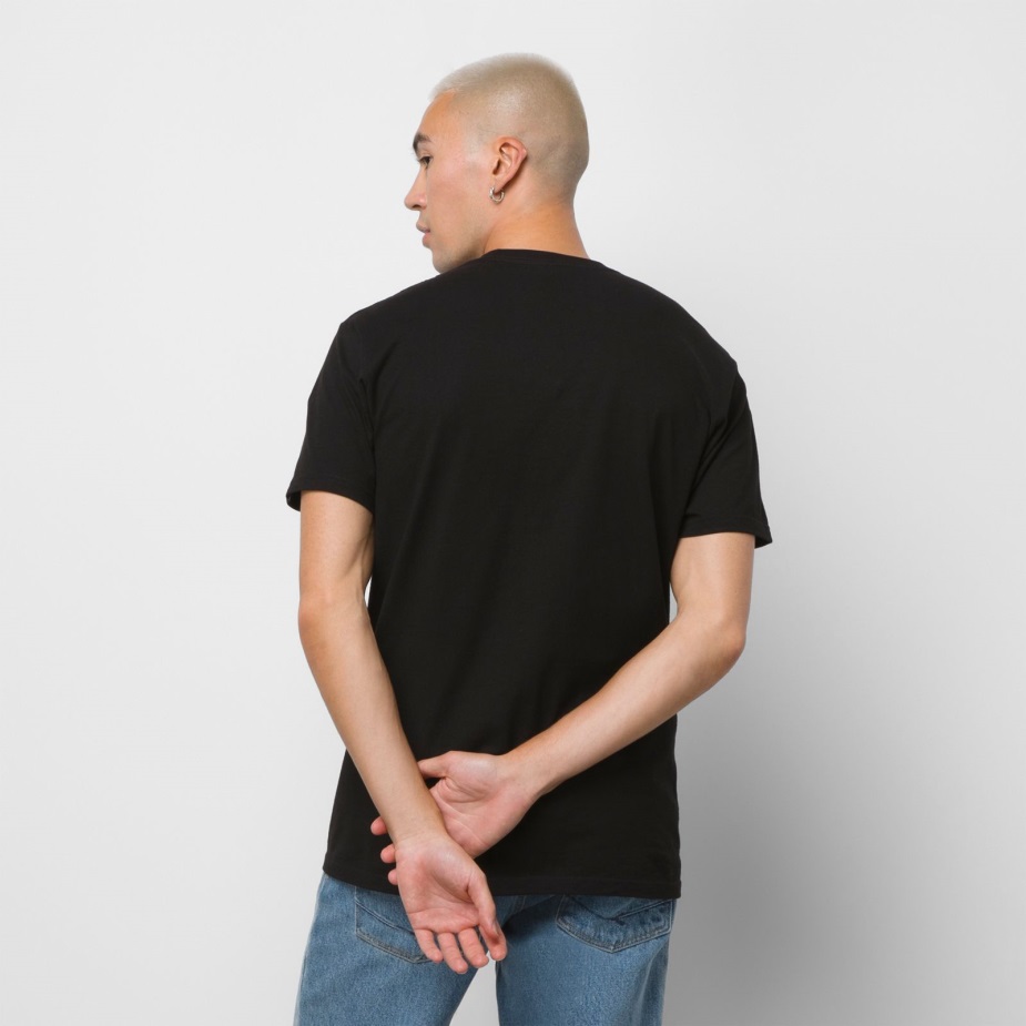 μπλουζάκι τύπου λογότυπου Vans μαύρο