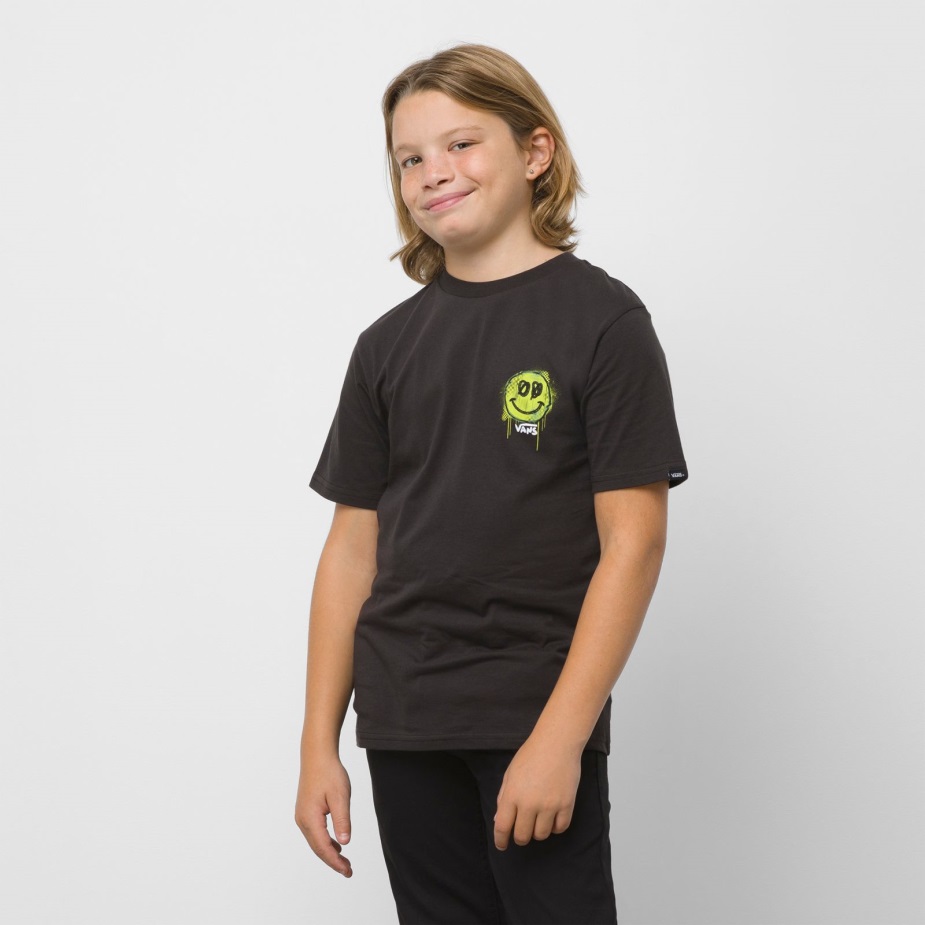 παιδάκια βαν που χαμογελούν ακόμα Ss μπλουζάκι μαύρο