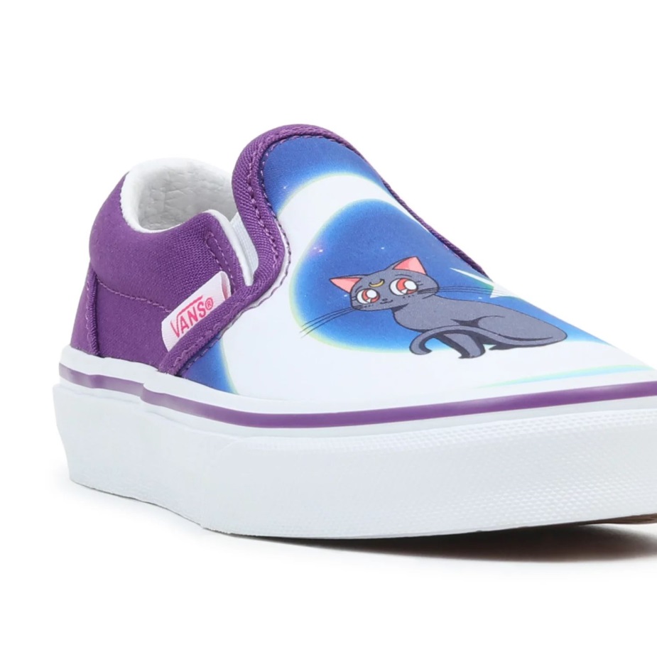 παιδικά φορτηγά X όμορφος φύλακας Sailor Moon κλασικά Slip-on παπούτσια (4-8 ετών) μπλε-μωβ