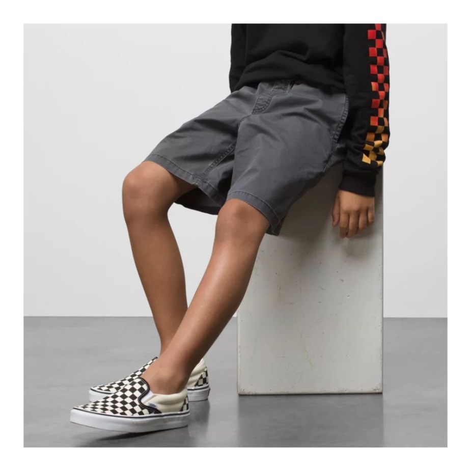 παιδικό σορτς αγορίστικο σορτσάκι με λάστιχο τσέπες άσφαλτο