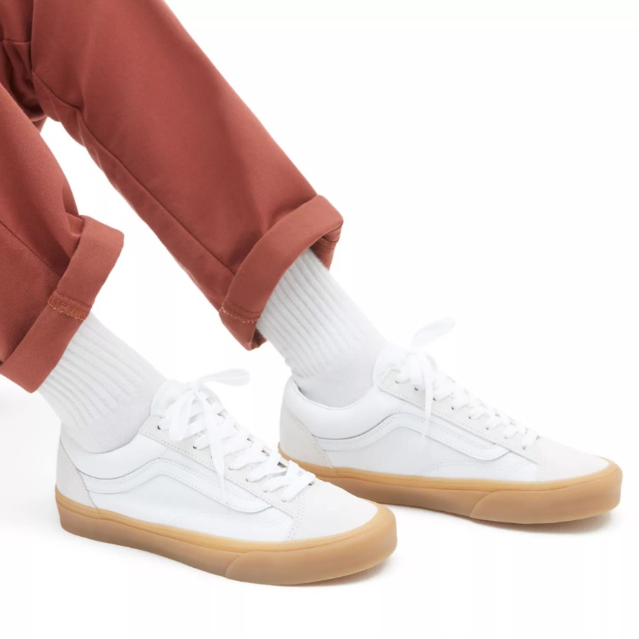 παπούτσια τύπου Vans 36 λευκά