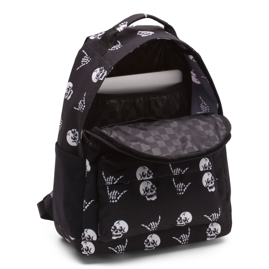 σακίδιο πλάτης βαν σοκαριστικό μαύρο-αντίκα λευκό