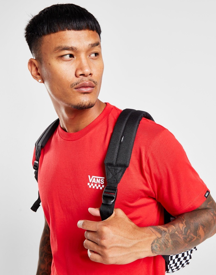 σακίδιο σκακιέρας Vans λευκό