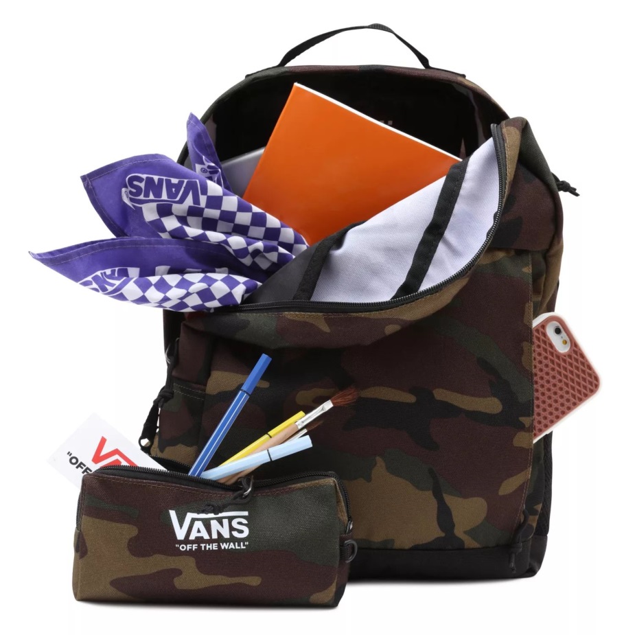 σχολικό σακίδιο βαν αγοριών πράσινο-καφέ