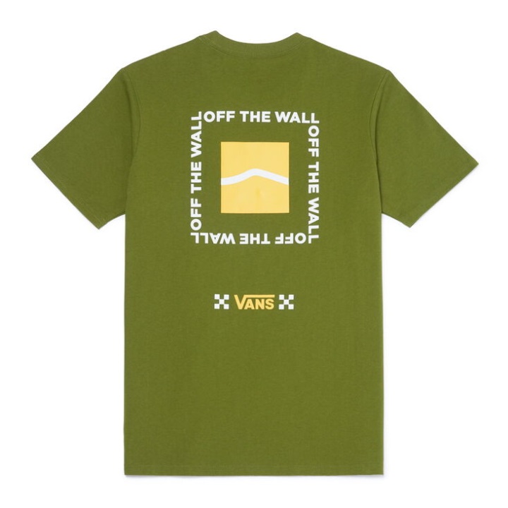 τετράγωνο βαν μπλουζάκι πράσινο κέδρου