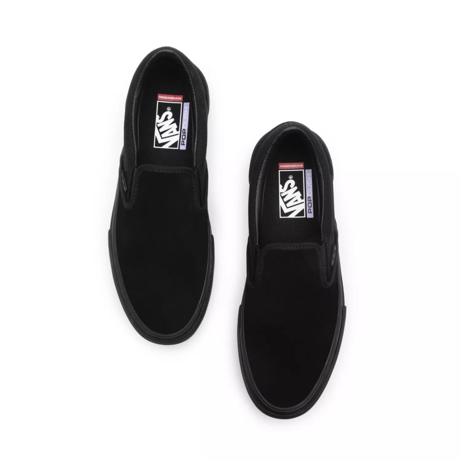 φορητά Skate Slip-on παπούτσια μαύρα