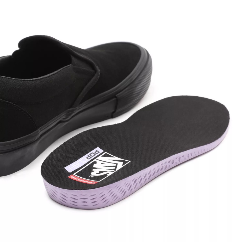 φορητά Skate Slip-on παπούτσια μαύρα