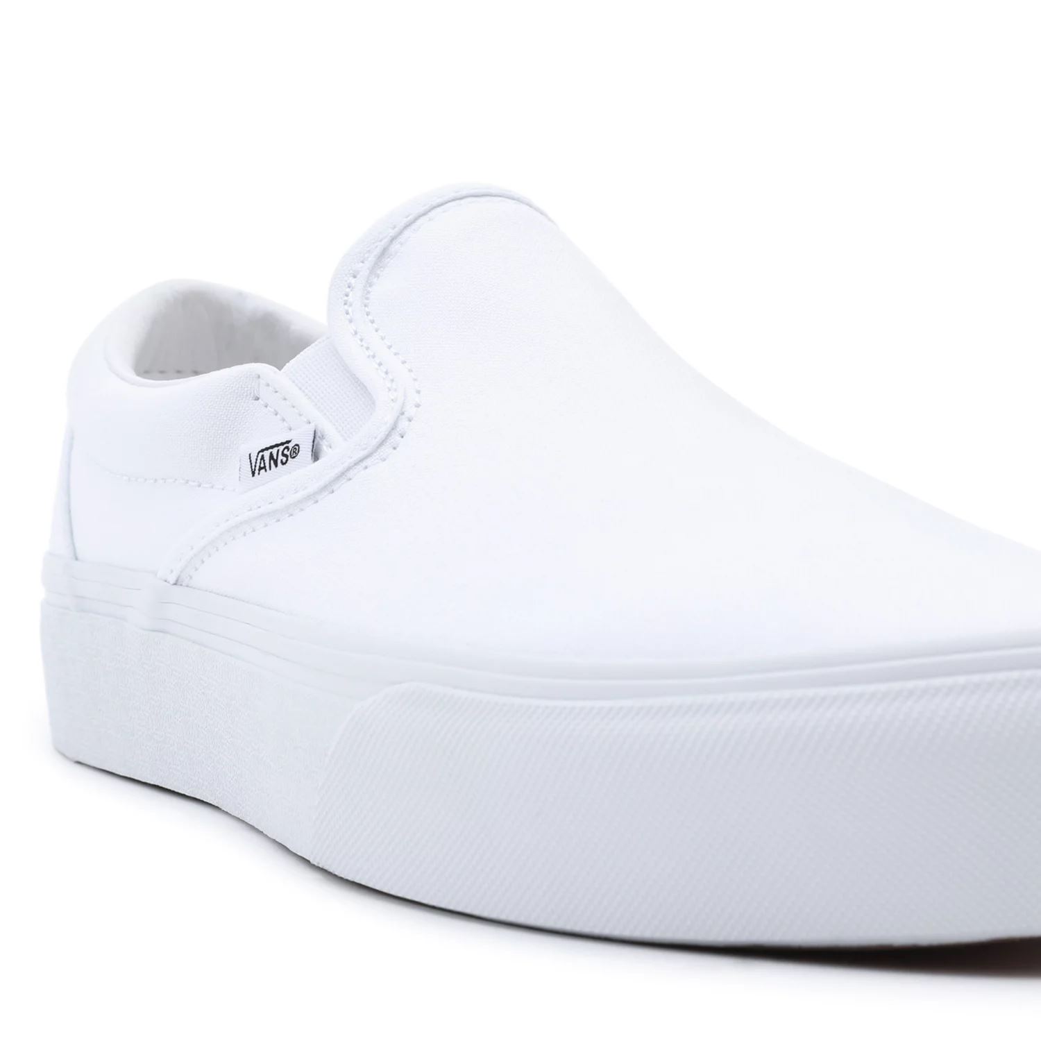 φορητά παπούτσια Slip-on πλατφόρμα λευκά