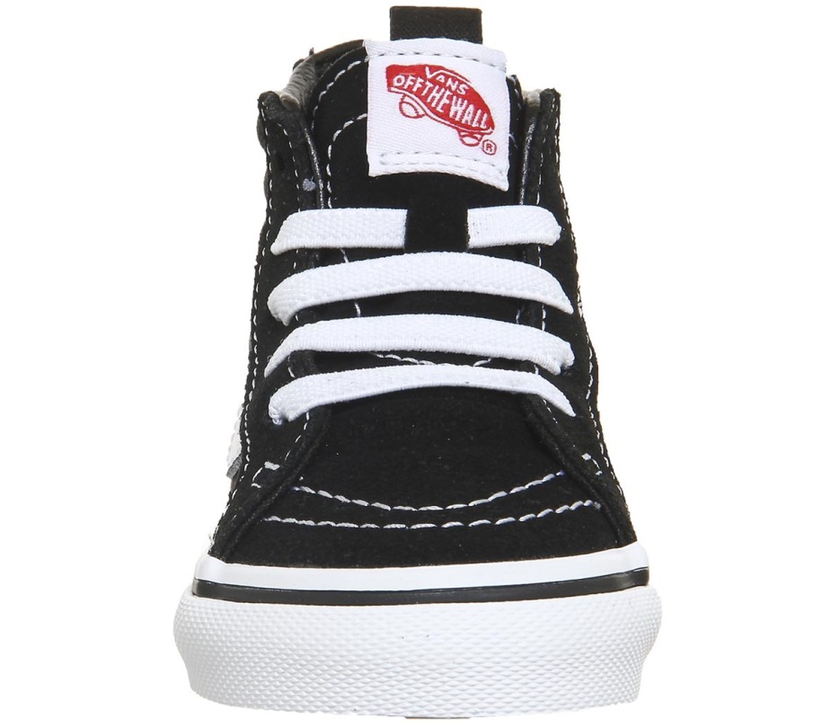 φορτηγά Sk8 Hi Zip νήπιο μαύρο λευκό