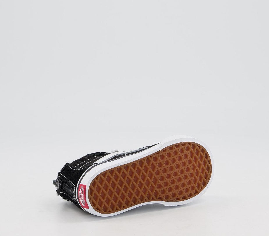 φορτηγά Sk8 Hi Zip νήπιο μαύρο λευκό