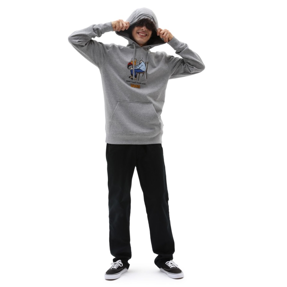 φορτηγά Skate γραφικό πουλόβερ Hoodie γκρι