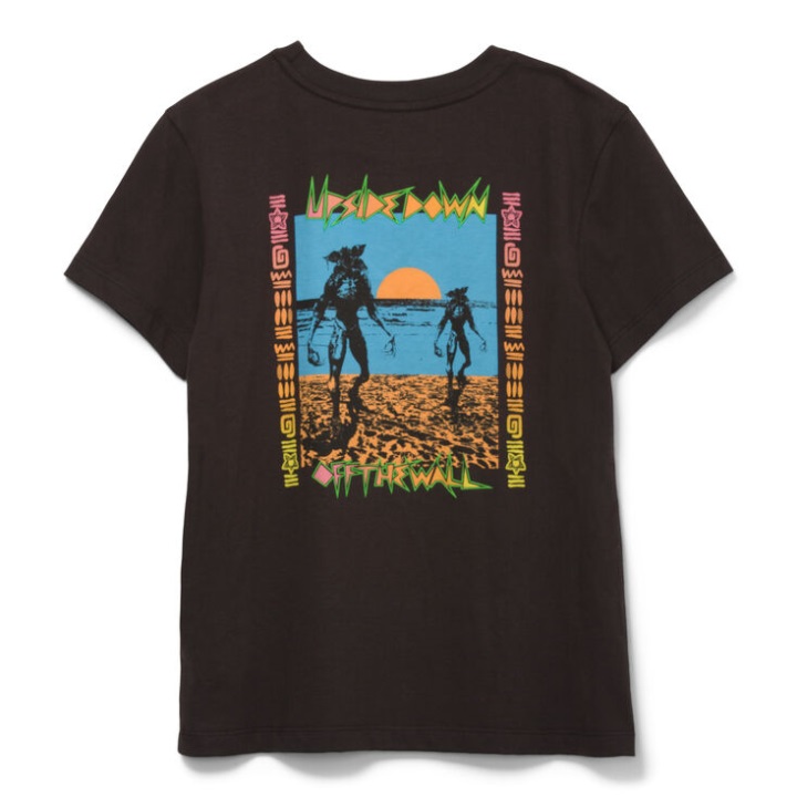 φορτηγά X άγνωστα πράγματα σερφάρουν ανάποδα Crew Tee μαύρο