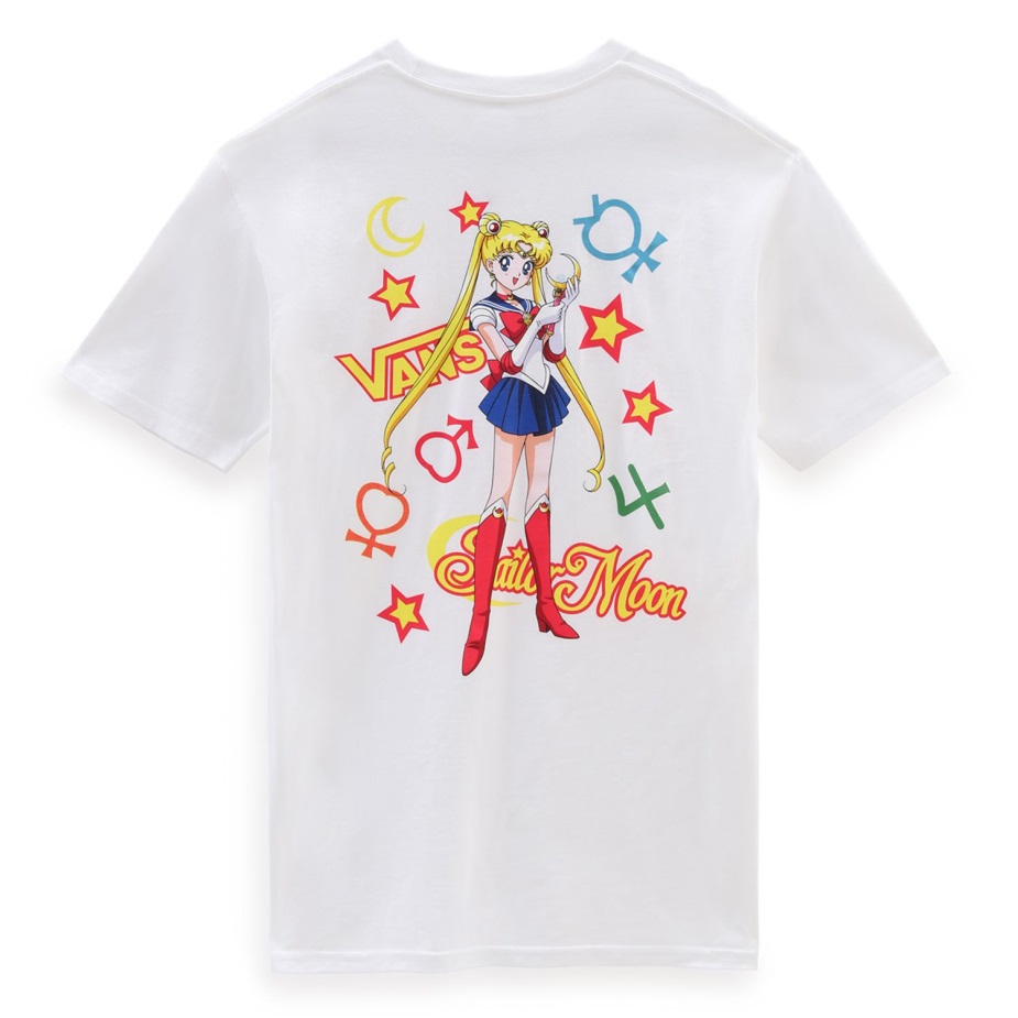 φορτηγά X όμορφος φύλακας Sailor Moon γραφικό μπλουζάκι λευκό