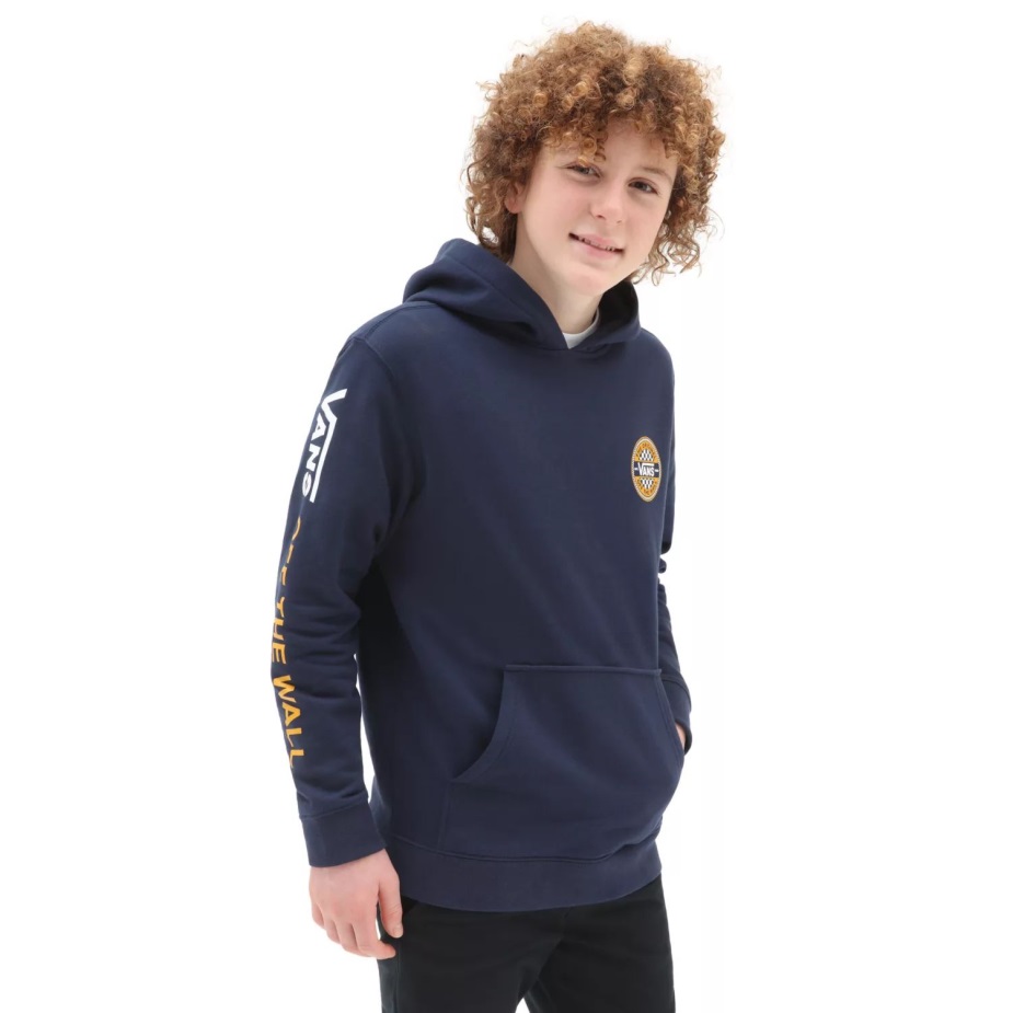 φορτηγά αγόρια κυκλικά πούλο πουλόβερ με κουκούλα (8-14 ετών) μπλε