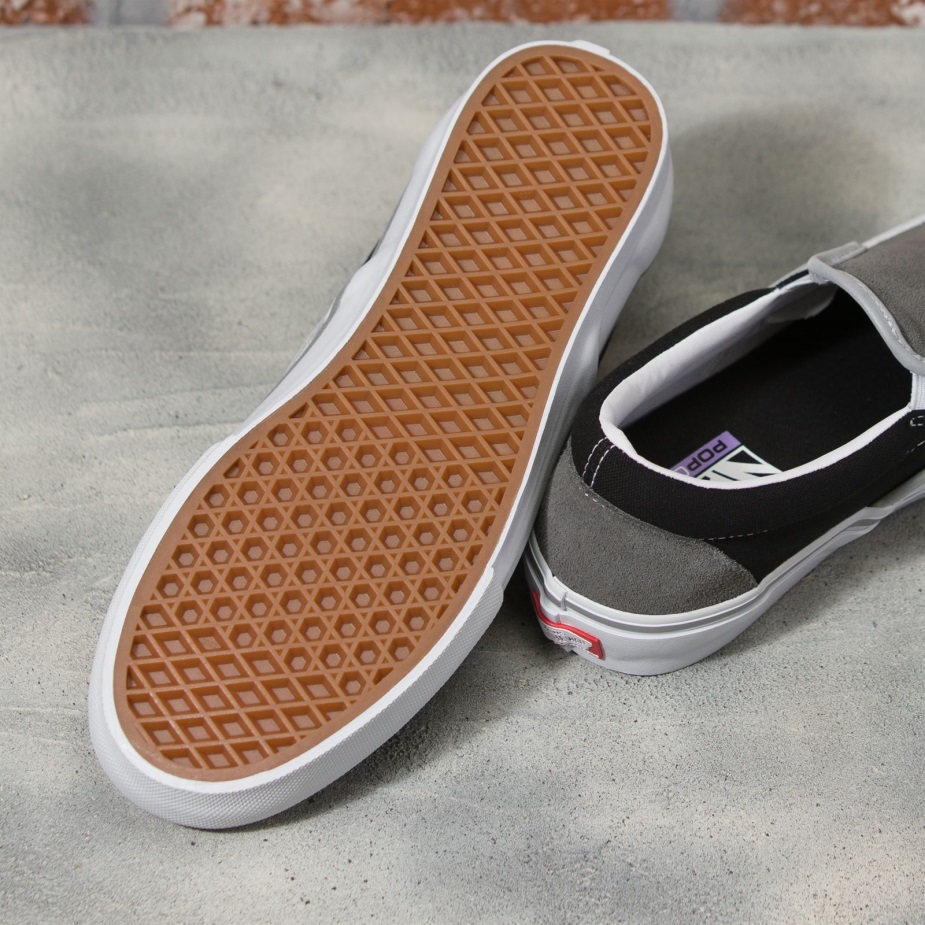 φορτηγά ανακλαστικό Skate Slip-on μαύρο-γκρι