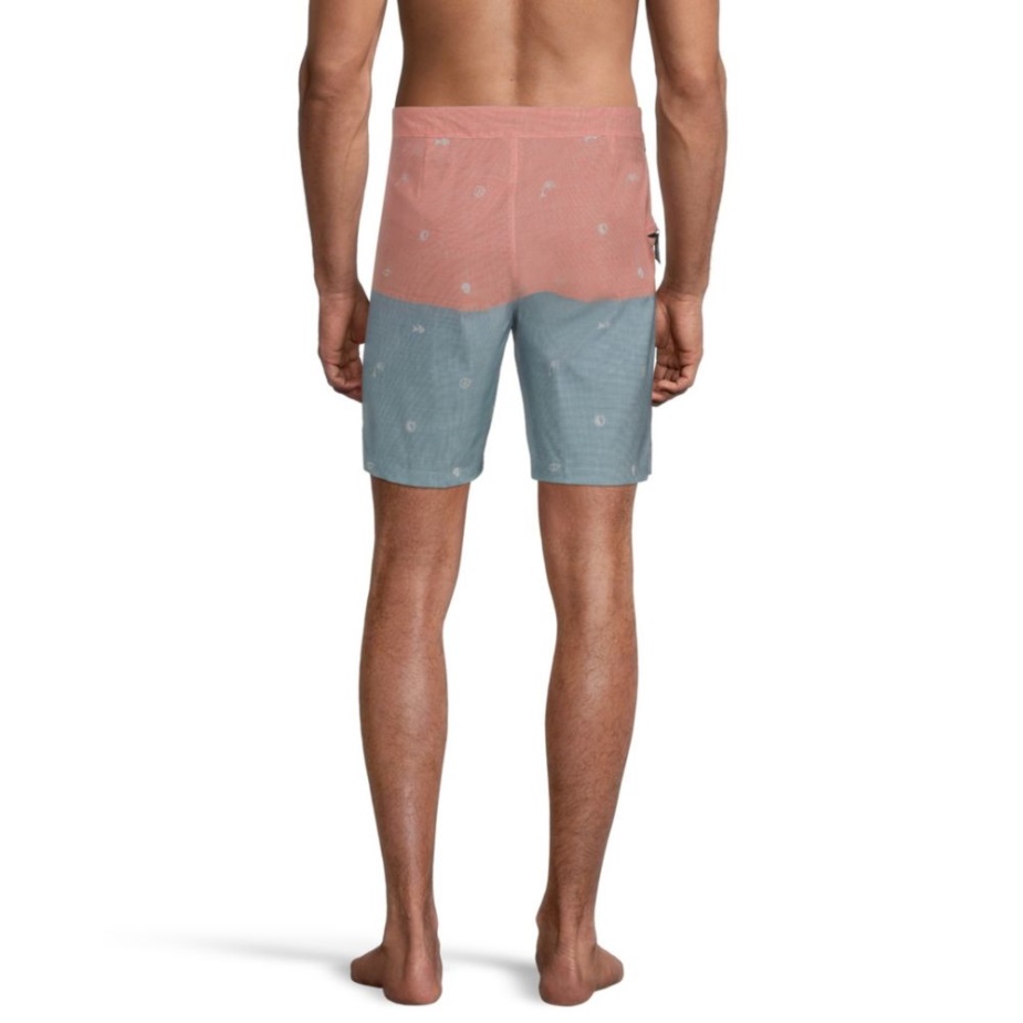 φορτηγά ανδρικά Halfsies 18 ιντσών παντελόνι Fusion κοραλί-μπλε καμέο