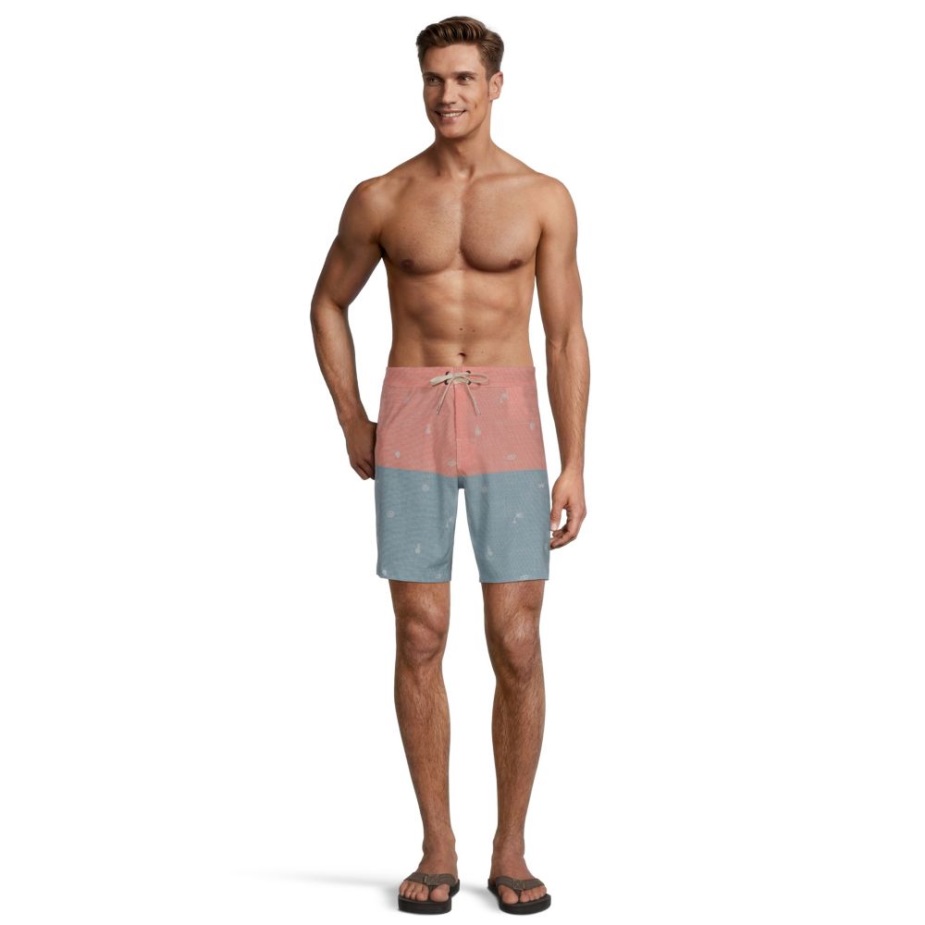 φορτηγά ανδρικά Halfsies 18 ιντσών παντελόνι Fusion κοραλί-μπλε καμέο