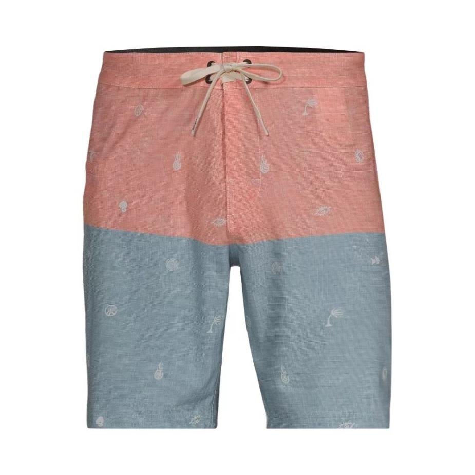 φορτηγά ανδρικά Halfsies 18 ιντσών παντελόνι Fusion κοραλί-μπλε καμέο