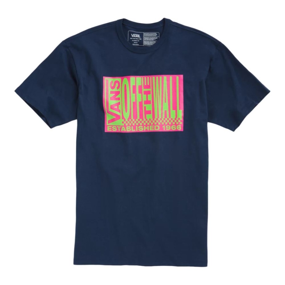 φορτηγά ανδρικά Off The Wall ρετρό μπλουζάκι με κοντό μανίκι πλήρωμα λαιμόκοψη βαμβακερό γραφικό ναυτικό