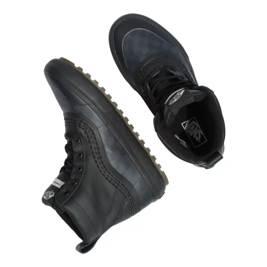 φορτηγά ανδρικές μεσαίες χειμερινές μπότες Mid Top Casual αδιάβροχες αντιολισθητικές μαύρο-λευκό