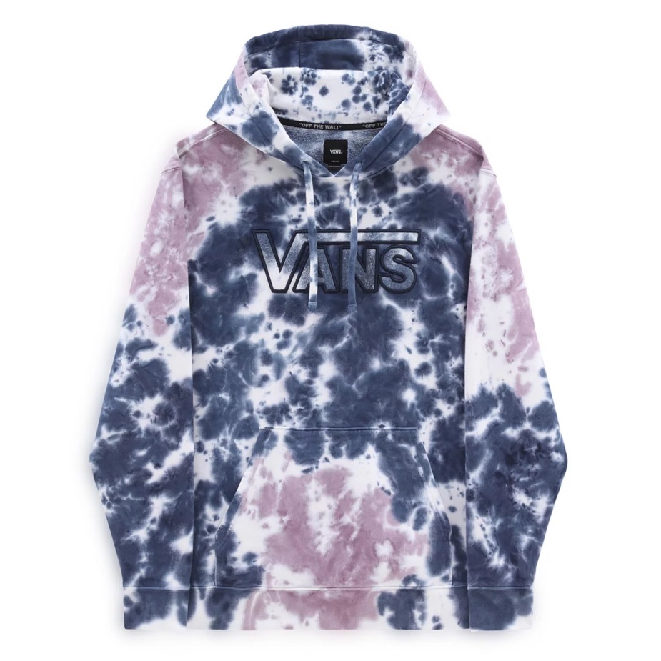 φορτηγά αντίστροφη απλικέ πουλόβερ με κουκούλα μπλε-λευκό