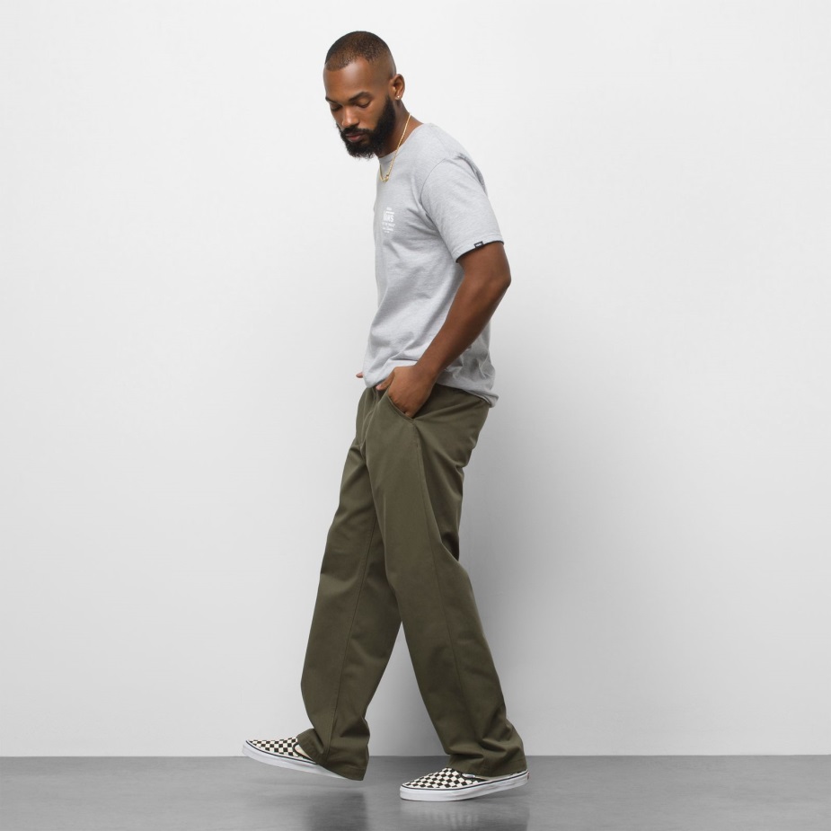 φορτηγά αυθεντικό Chino φαρδύ παντελόνι με φύλλα σταφυλιού άνδρες