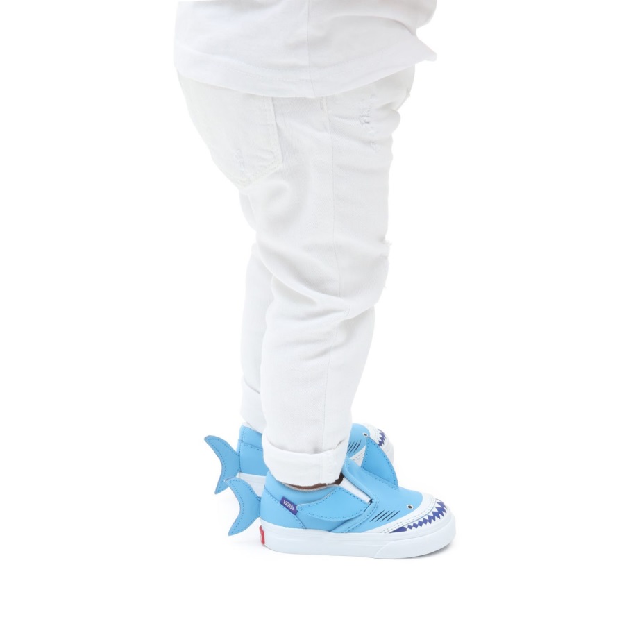 φορτηγά για νήπια Slip-on V παπούτσια καρχαρία (1-4 ετών) μπλε