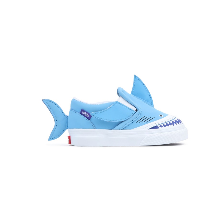 φορτηγά για νήπια Slip-on V παπούτσια καρχαρία (1-4 ετών) μπλε