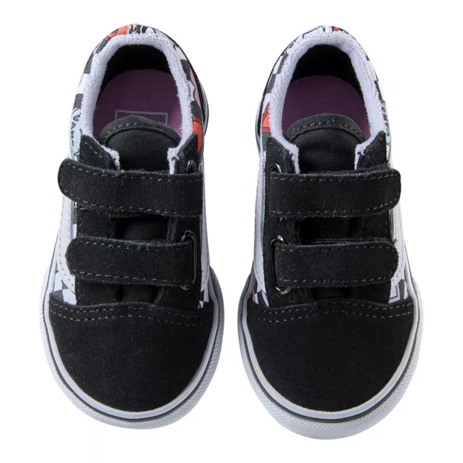 φορτηγά για νήπια για κορίτσια παλιά Skool V Skate παπούτσια μαύρο-αληθινό λευκό
