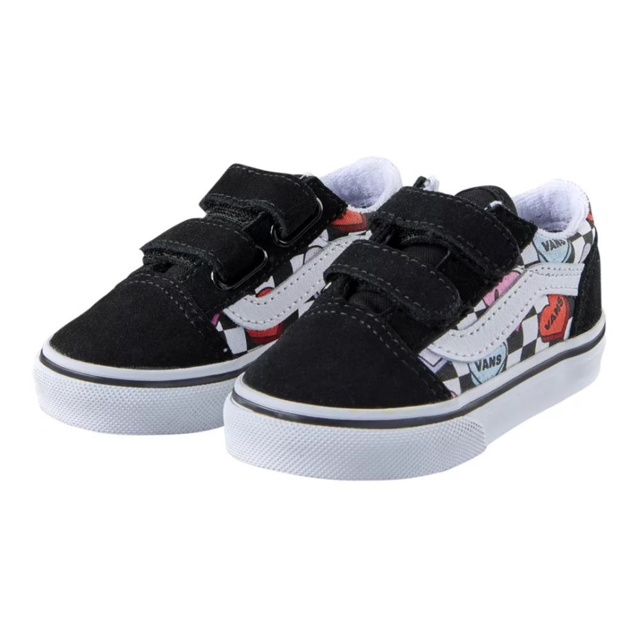 φορτηγά για νήπια για κορίτσια παλιά Skool V Skate παπούτσια μαύρο-αληθινό λευκό