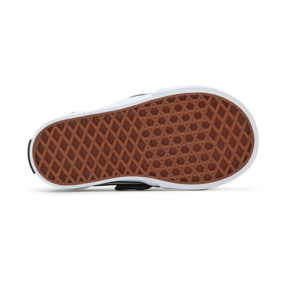 φορτηγά για νήπια σκακιέρα Slip-on V παπούτσια (1-4 ετών) μαύρο-γκρι