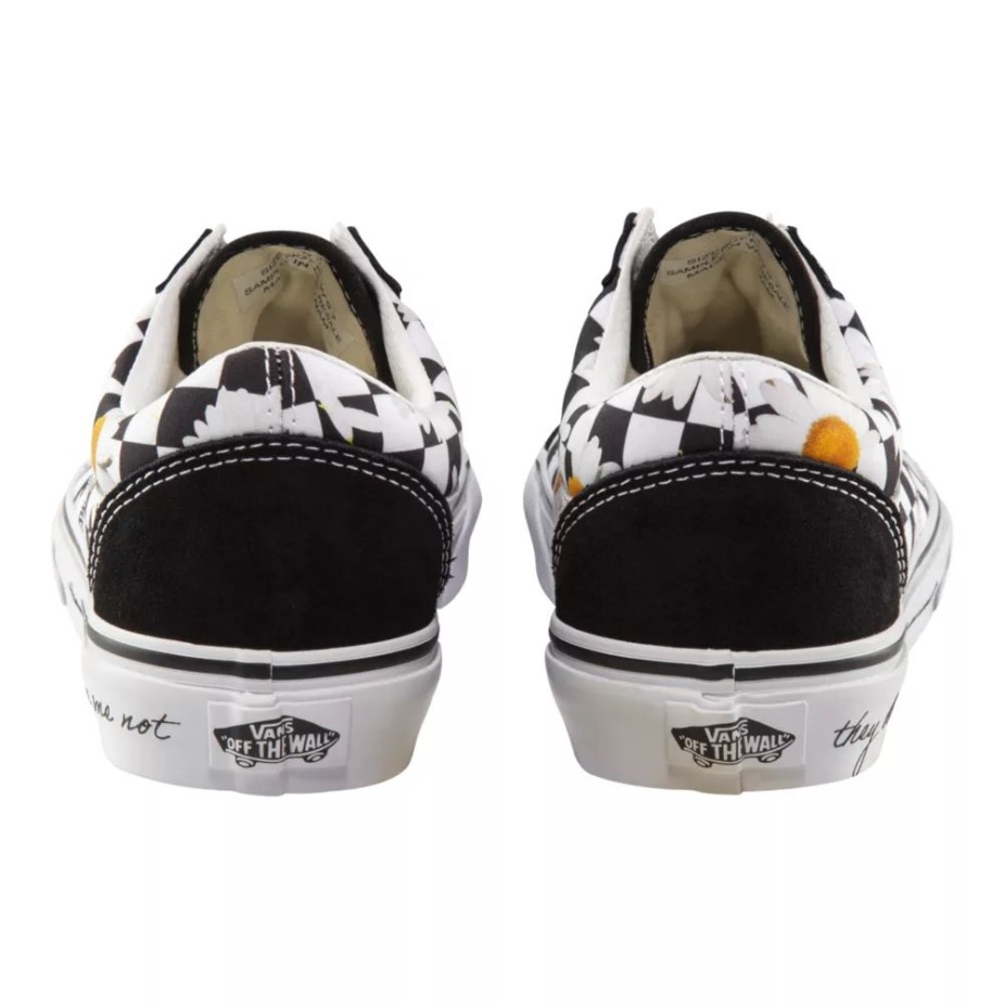 φορτηγά γυναικεία παλιά Skool αγαπώ με αγαπώ όχι Skate παπούτσια μαύρα