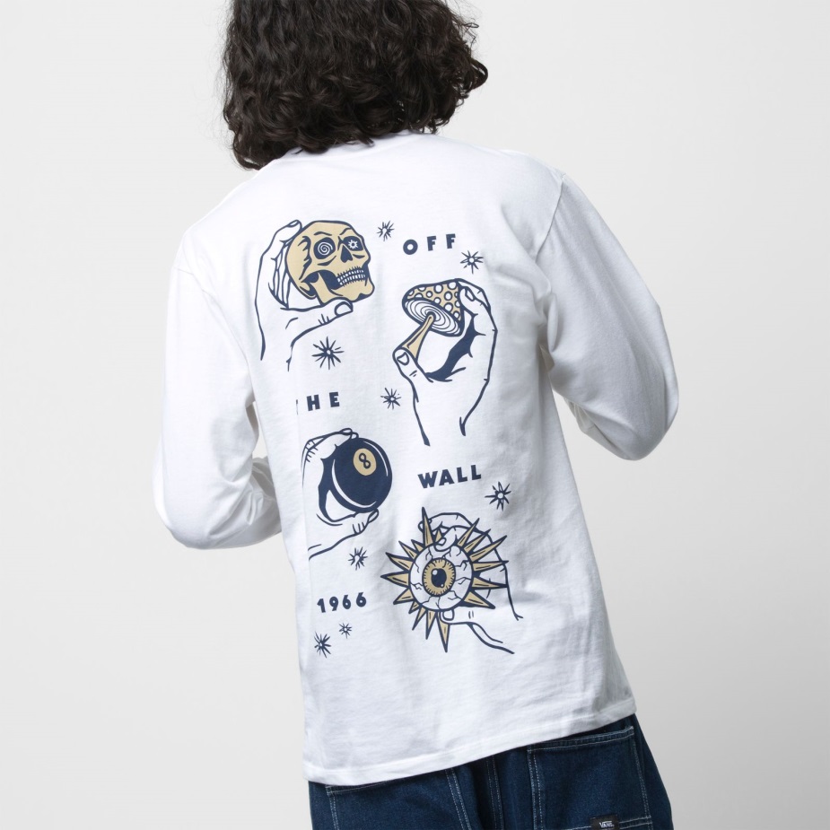 φορτηγά δοκιμάζουν την τύχη σας μακρυμάνικο μπλουζάκι λευκό