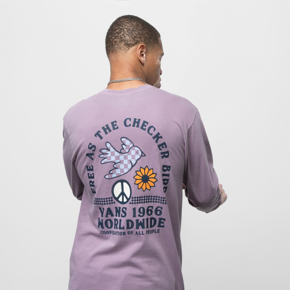 φορτηγά δωρεάν ως πούλι πουλί με μακριά μανίκια μπλουζάκι Elderberry