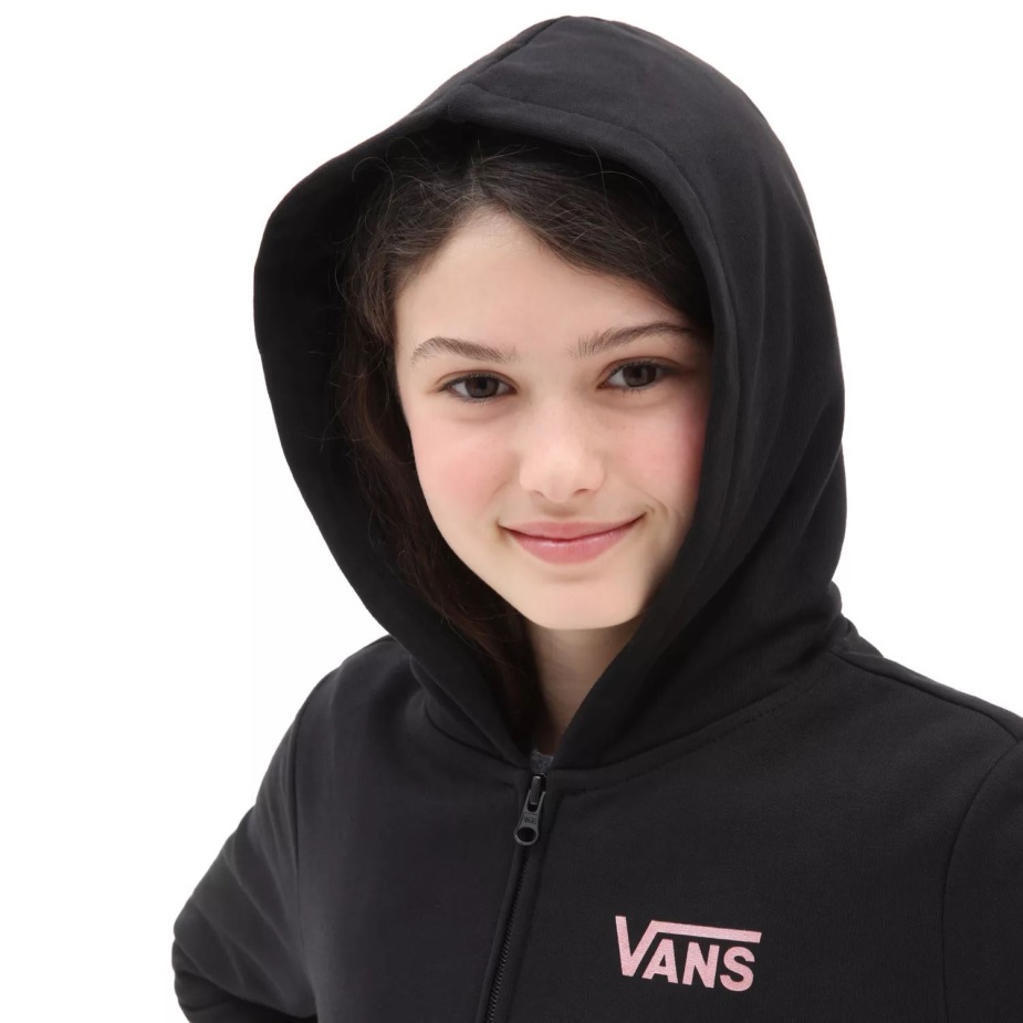 φορτηγά κοριτσίστικα Lizzie Zip Hoodie (8-14 ετών) μαύρο