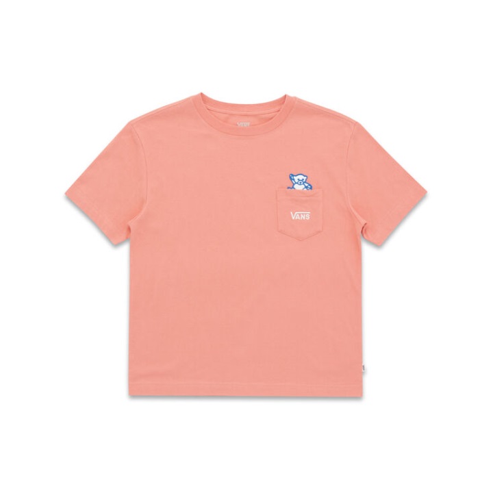 φορτηγά με ενσωματωμένη τσέπη μπλουζάκι τερακότα