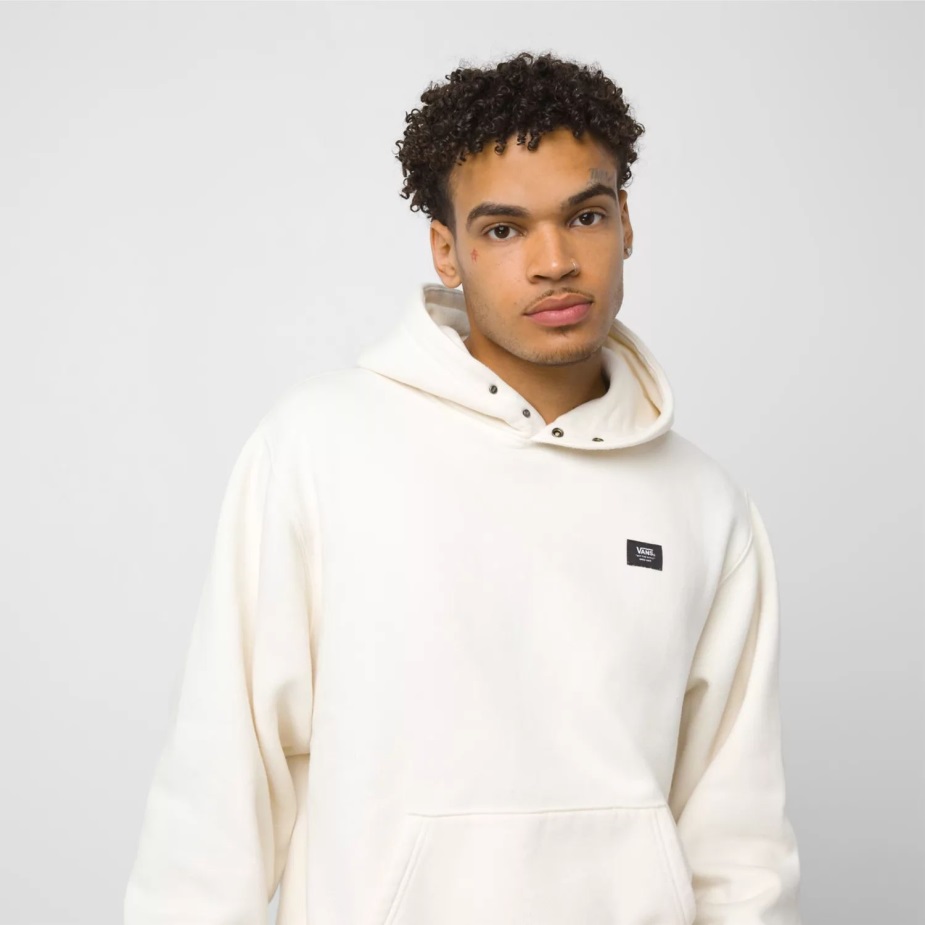 φορτηγά με κουκούλα πουλόβερ με κουκούλα λευκό