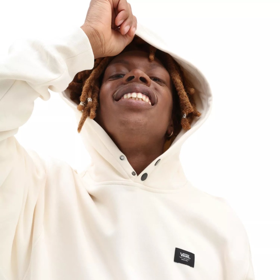 φορτηγά με κουκούλα πουλόβερ με κουκούλα λευκό