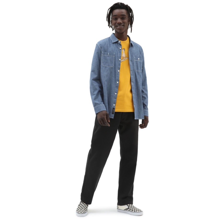 φορτηγά με μπλουζάκι κίτρινο-πορτοκαλί