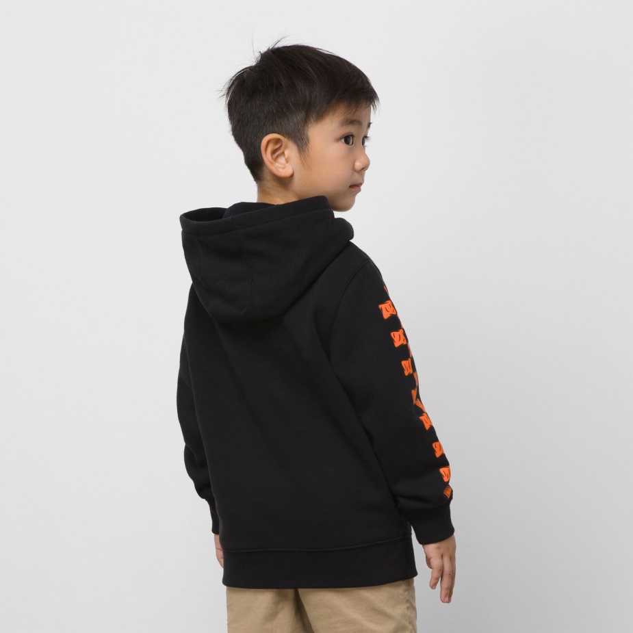 φορτηγά μικρά παιδιά Sk8 Skull Hoodie μαύρο