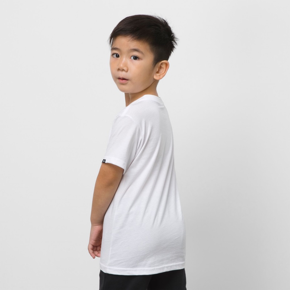 φορτηγά μικρά παιδιά κουτί εκτύπωσης μπλουζάκι λευκό-αληθινό μπλε