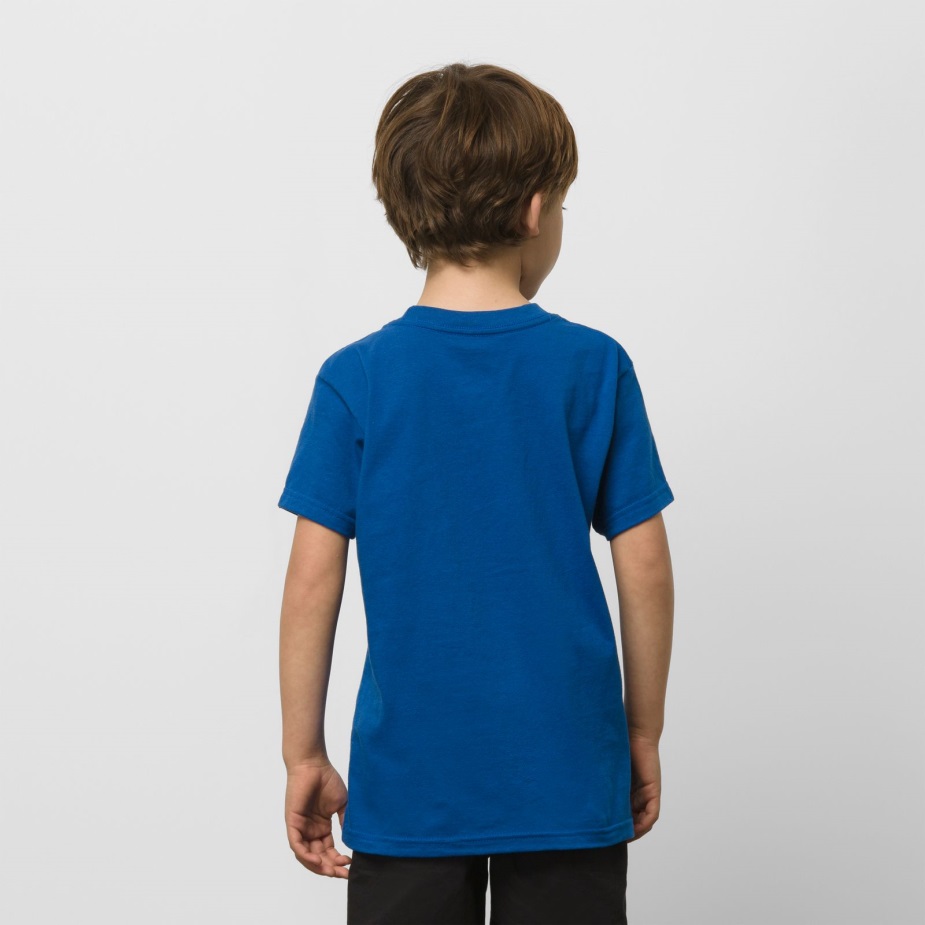 φορτηγά μικρά παιδιά μπλουζάκι κουτί εκτύπωσης αληθινό μπλε-αληθινό μπλε