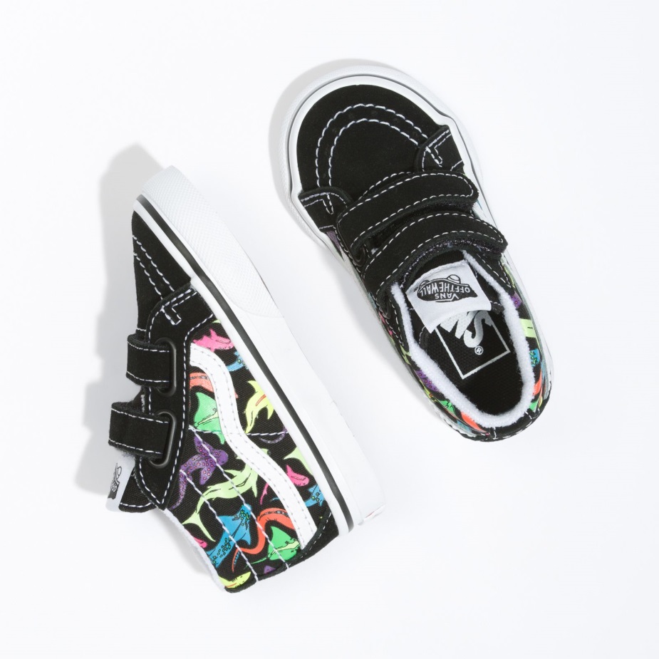 φορτηγά μικρό παιδί Sk8-μέση επανέκδοση V Glow Sharks Black Multi