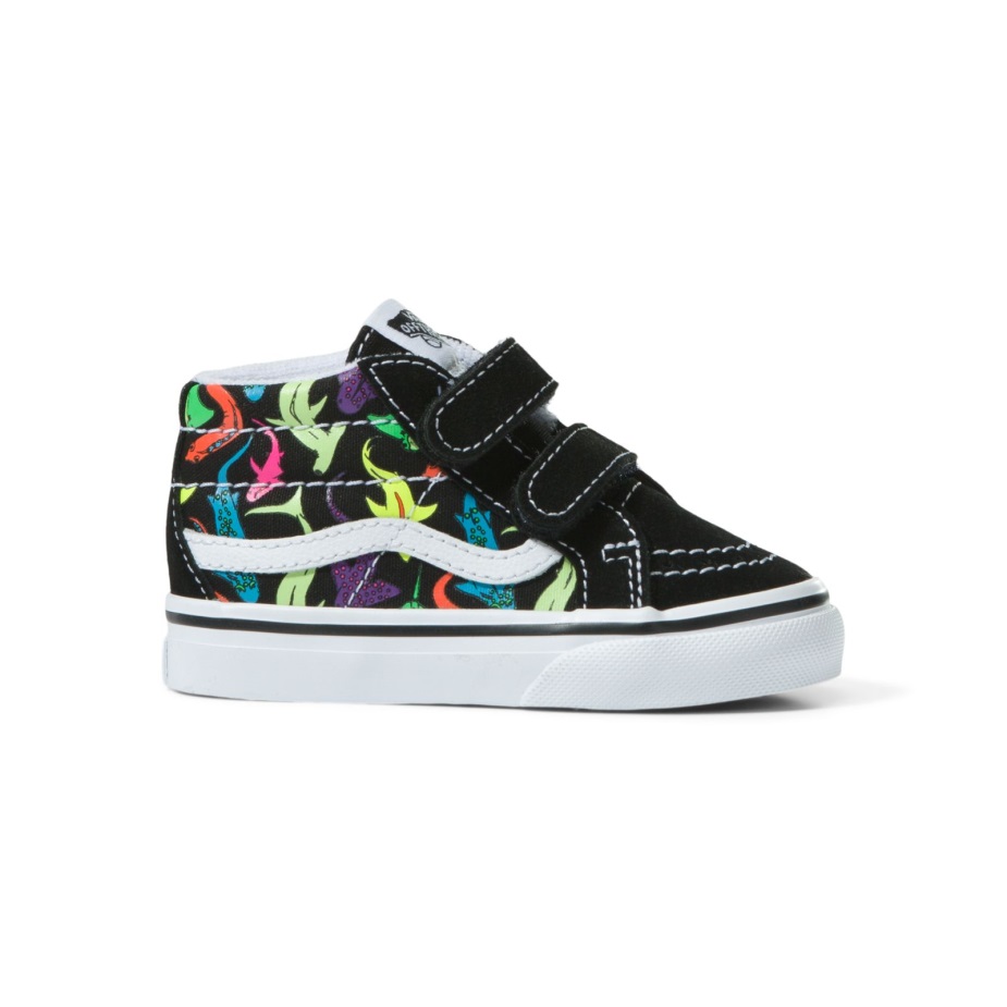 φορτηγά μικρό παιδί Sk8-μέση επανέκδοση V Glow Sharks Black Multi