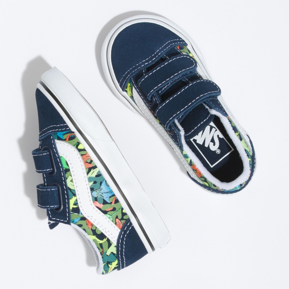 φορτηγά μικρό παιδί παλιό Skool V λάμψη καρχαρίες φόρεμα μπλουζ