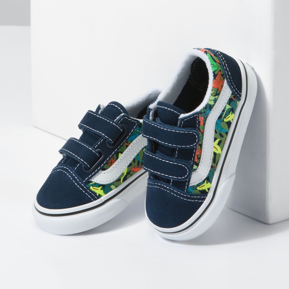 φορτηγά μικρό παιδί παλιό Skool V λάμψη καρχαρίες φόρεμα μπλουζ