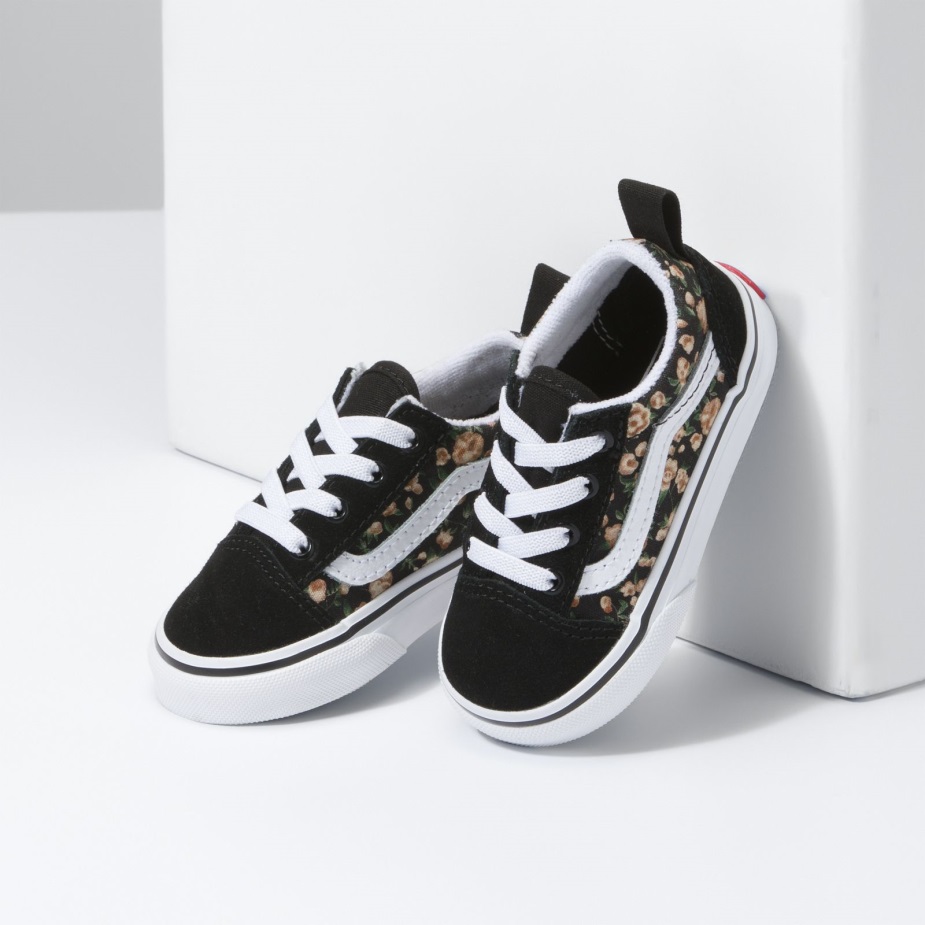 φορτηγά μικρό παιδί τριαντάφυλλο όνειρα παλιό Skool ελαστική δαντέλα μαύρο-άσπρο